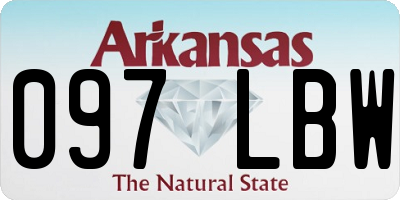 AR license plate 097LBW