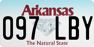 AR license plate 097LBY
