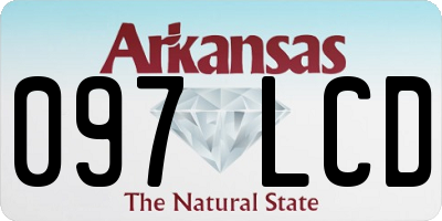 AR license plate 097LCD