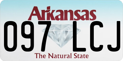 AR license plate 097LCJ