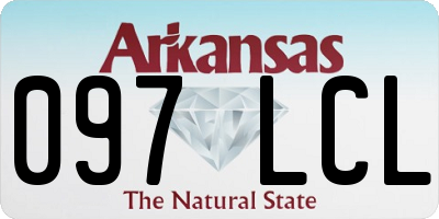 AR license plate 097LCL