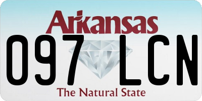 AR license plate 097LCN