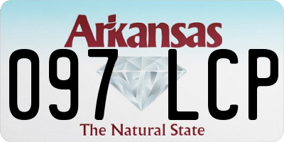 AR license plate 097LCP