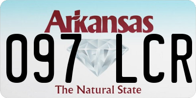 AR license plate 097LCR