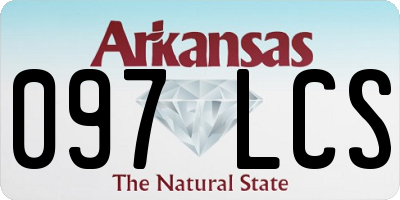 AR license plate 097LCS