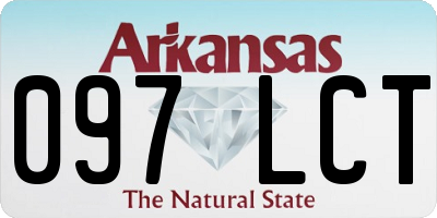 AR license plate 097LCT