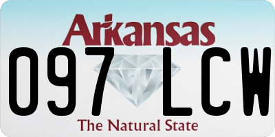 AR license plate 097LCW