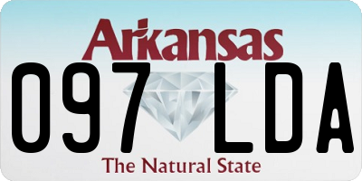 AR license plate 097LDA