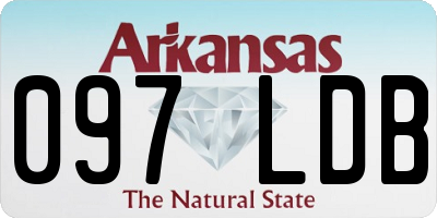AR license plate 097LDB
