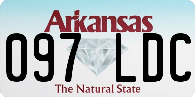 AR license plate 097LDC
