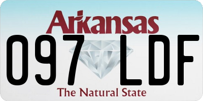 AR license plate 097LDF