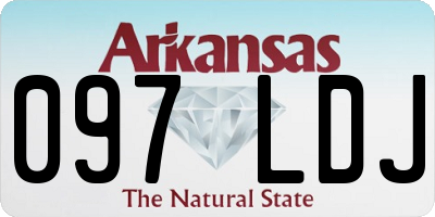 AR license plate 097LDJ