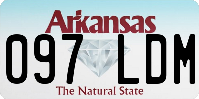 AR license plate 097LDM