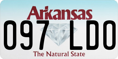 AR license plate 097LDO