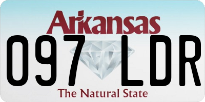 AR license plate 097LDR