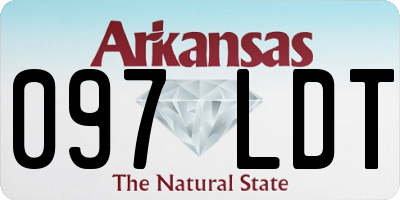 AR license plate 097LDT