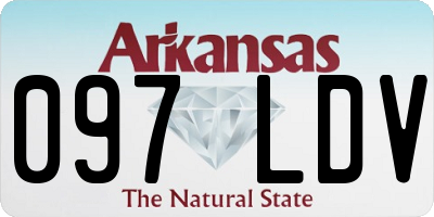 AR license plate 097LDV