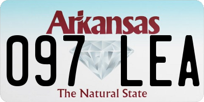 AR license plate 097LEA