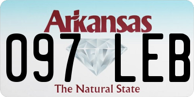 AR license plate 097LEB