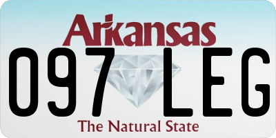 AR license plate 097LEG