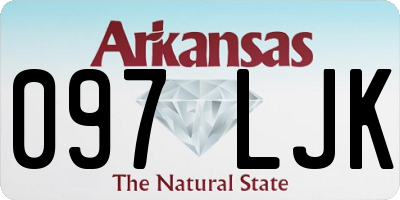AR license plate 097LJK