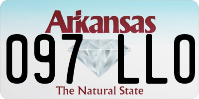 AR license plate 097LLO