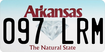 AR license plate 097LRM