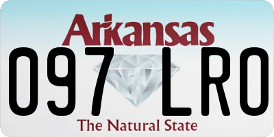AR license plate 097LRO