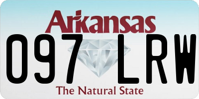 AR license plate 097LRW