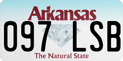 AR license plate 097LSB