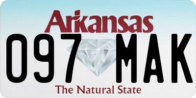 AR license plate 097MAK
