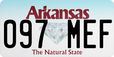 AR license plate 097MEF