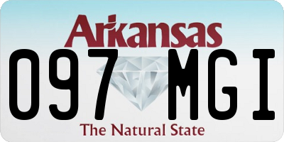 AR license plate 097MGI