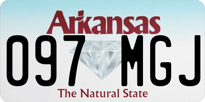 AR license plate 097MGJ