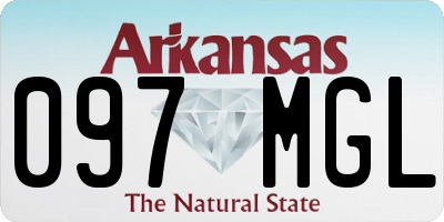 AR license plate 097MGL