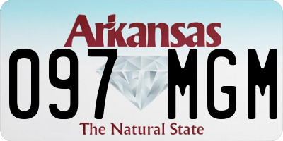 AR license plate 097MGM