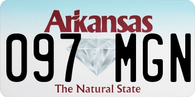 AR license plate 097MGN