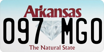 AR license plate 097MGO
