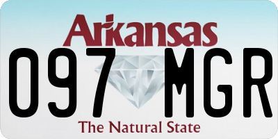 AR license plate 097MGR