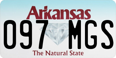 AR license plate 097MGS