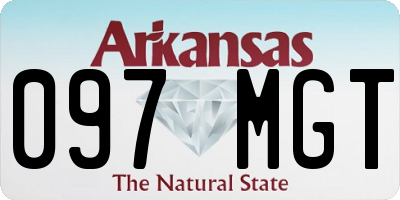 AR license plate 097MGT