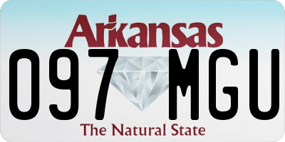 AR license plate 097MGU