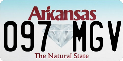 AR license plate 097MGV