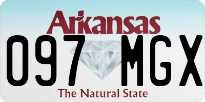 AR license plate 097MGX