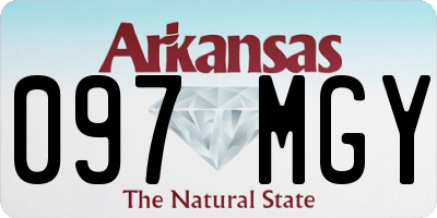 AR license plate 097MGY
