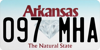 AR license plate 097MHA