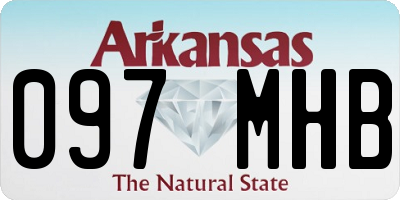 AR license plate 097MHB