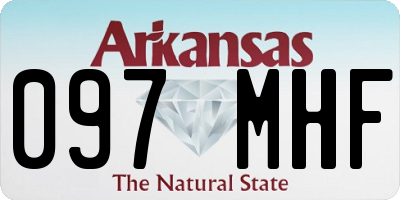 AR license plate 097MHF