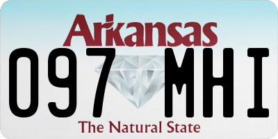 AR license plate 097MHI