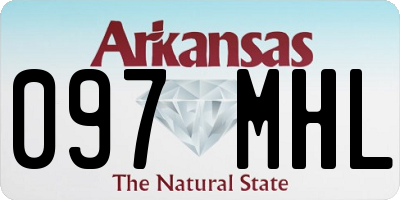 AR license plate 097MHL